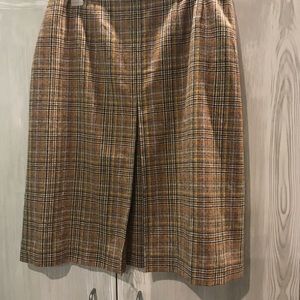 NWT Pendleton 100% Wool Plaid Skirt 34” Waist